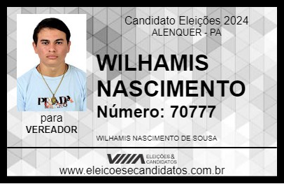 Candidato WILHAMIS NASCIMENTO 2024 - ALENQUER - Eleições