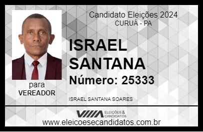 Candidato ISRAEL SANTANA 2024 - CURUÁ - Eleições