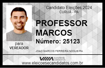 Candidato PROFESSOR MARCOS 2024 - CURUÁ - Eleições