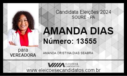 Candidato AMANDA DIAS 2024 - SOURE - Eleições