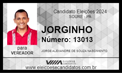 Candidato JORGINHO 2024 - SOURE - Eleições