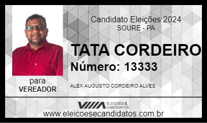 Candidato TATA CORDEIRO 2024 - SOURE - Eleições