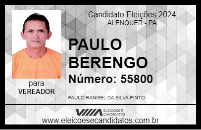 Candidato PAULO BERENGO 2024 - ALENQUER - Eleições