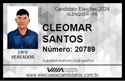 Candidato CLEOMAR SANTOS 2024 - ALENQUER - Eleições