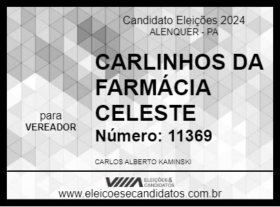 Candidato CARLINHOS DA FARMÁCIA CELESTE 2024 - ALENQUER - Eleições