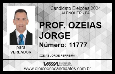 Candidato PROF. OZEIAS JORGE 2024 - ALENQUER - Eleições