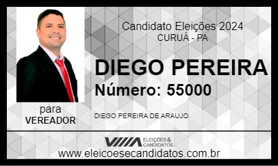 Candidato DIEGO PEREIRA 2024 - CURUÁ - Eleições