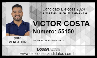 Candidato VICTOR COSTA 2024 - SANTA BÁRBARA DO PARÁ - Eleições