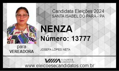 Candidato NENZA 2024 - SANTA ISABEL DO PARÁ - Eleições