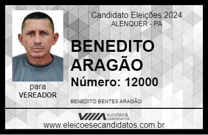 Candidato BENEDITO ARAGÃO 2024 - ALENQUER - Eleições