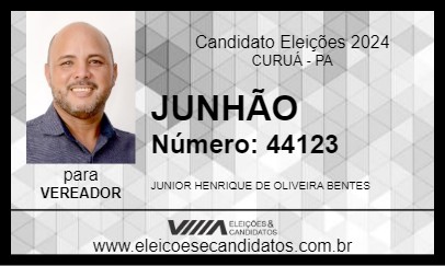 Candidato JUNHÃO 2024 - CURUÁ - Eleições