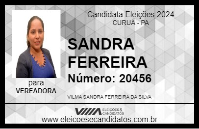 Candidato SANDRA FERREIRA 2024 - CURUÁ - Eleições