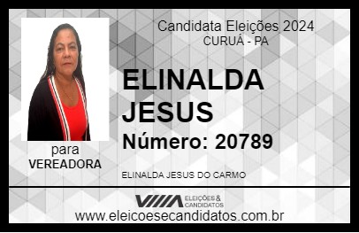 Candidato ELINALDA JESUS 2024 - CURUÁ - Eleições