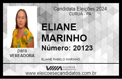 Candidato ELIANE MARINHO 2024 - CURUÁ - Eleições