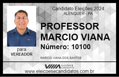 Candidato PROFESSOR MARCIO VIANA 2024 - ALENQUER - Eleições