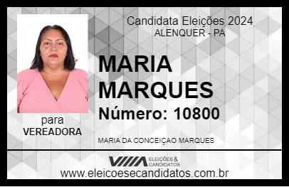 Candidato MARIA DA CONCEIÇAO MARQUES 2024 - ALENQUER - Eleições