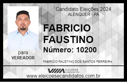 Candidato FABRICIO FAUSTINO 2024 - ALENQUER - Eleições