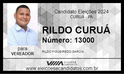 Candidato RILDO CURUÁ 2024 - CURUÁ - Eleições