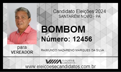 Candidato BOMBOM 2024 - SANTARÉM NOVO - Eleições