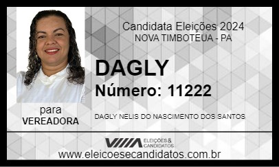 Candidato DAGLY 2024 - NOVA TIMBOTEUA - Eleições