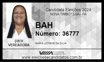 Candidato BAH 2024 - NOVA TIMBOTEUA - Eleições