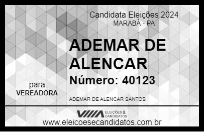 Candidato ADEMAR DE ALENCAR 2024 - MARABÁ - Eleições