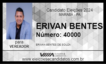 Candidato ERIVAN BENTES 2024 - MARABÁ - Eleições