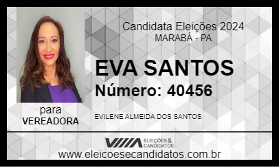 Candidato EVA SANTOS 2024 - MARABÁ - Eleições