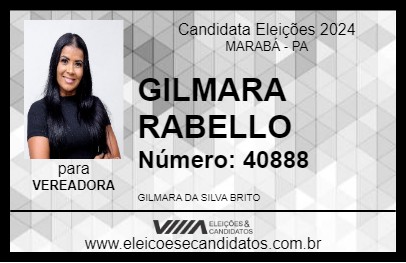 Candidato GILMARA RABELLO 2024 - MARABÁ - Eleições