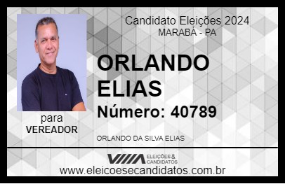 Candidato ORLANDO ELIAS 2024 - MARABÁ - Eleições