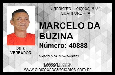 Candidato MARCELO DA BUZINA 2024 - QUATIPURU - Eleições