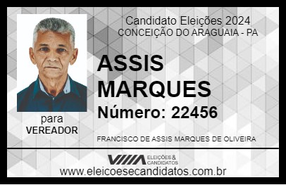 Candidato ASSIS MARQUES 2024 - CONCEIÇÃO DO ARAGUAIA - Eleições