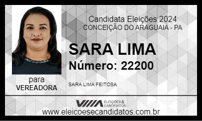 Candidato SARA LIMA DA SAÚDE 2024 - CONCEIÇÃO DO ARAGUAIA - Eleições