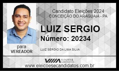 Candidato LUIZ SERGIO 2024 - CONCEIÇÃO DO ARAGUAIA - Eleições