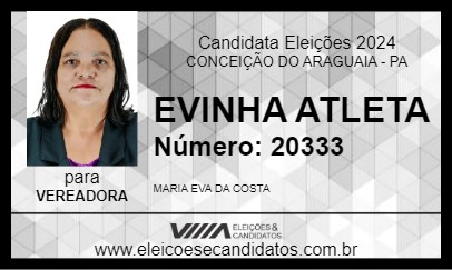 Candidato EVINHA ATLETA 2024 - CONCEIÇÃO DO ARAGUAIA - Eleições