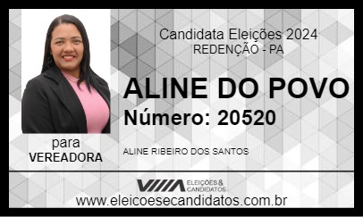 Candidato ALINE DO POVO 2024 - REDENÇÃO - Eleições