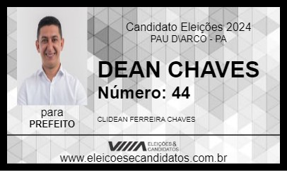 Candidato DEAN CHAVES 2024 - PAU D\ARCO - Eleições