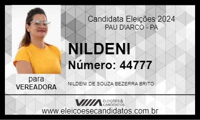 Candidato NILDENI 2024 - PAU D\ARCO - Eleições