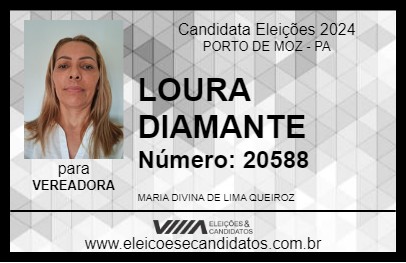 Candidato LOURA DIAMANTE 2024 - PORTO DE MOZ - Eleições