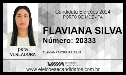 Candidato FLAVIANA SILVA 2024 - PORTO DE MOZ - Eleições