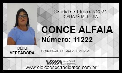 Candidato CONCE ALFAIA  2024 - IGARAPÉ-MIRI - Eleições