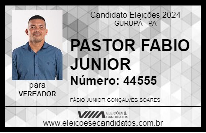 Candidato PASTOR FABIO JUNIOR 2024 - GURUPÁ - Eleições