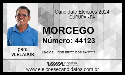 Candidato MORCEGO 2024 - GURUPÁ - Eleições