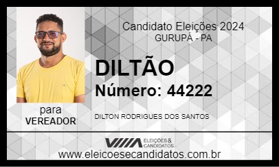 Candidato DILTÃO 2024 - GURUPÁ - Eleições