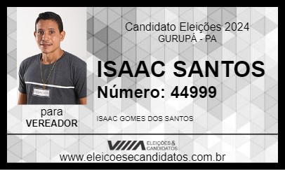 Candidato ISAAC SANTOS 2024 - GURUPÁ - Eleições