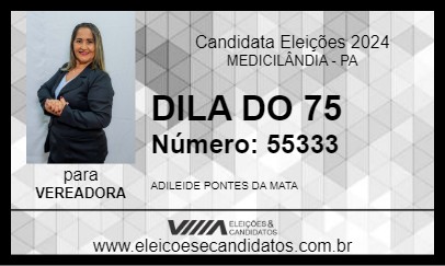 Candidato DILA DO 75 2024 - MEDICILÂNDIA - Eleições