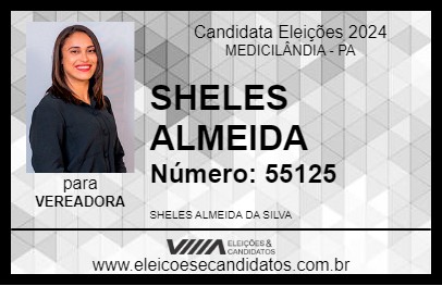 Candidato SHELES ALMEIDA 2024 - MEDICILÂNDIA - Eleições