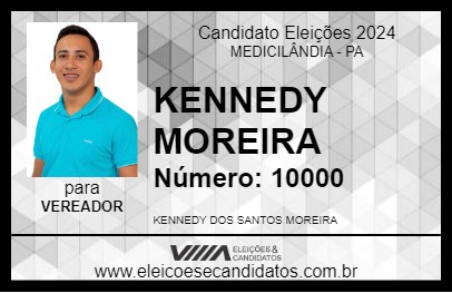 Candidato KENNEDY MOREIRA 2024 - MEDICILÂNDIA - Eleições