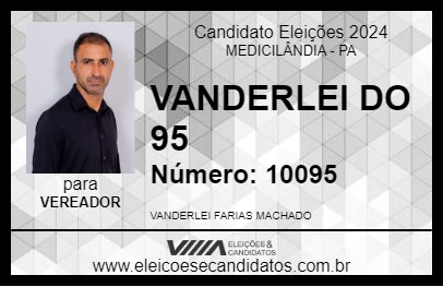 Candidato VANDERLEI DO 95 2024 - MEDICILÂNDIA - Eleições