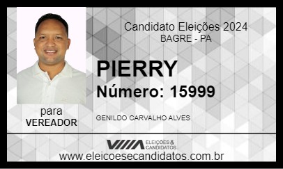 Candidato PIERRY 2024 - BAGRE - Eleições